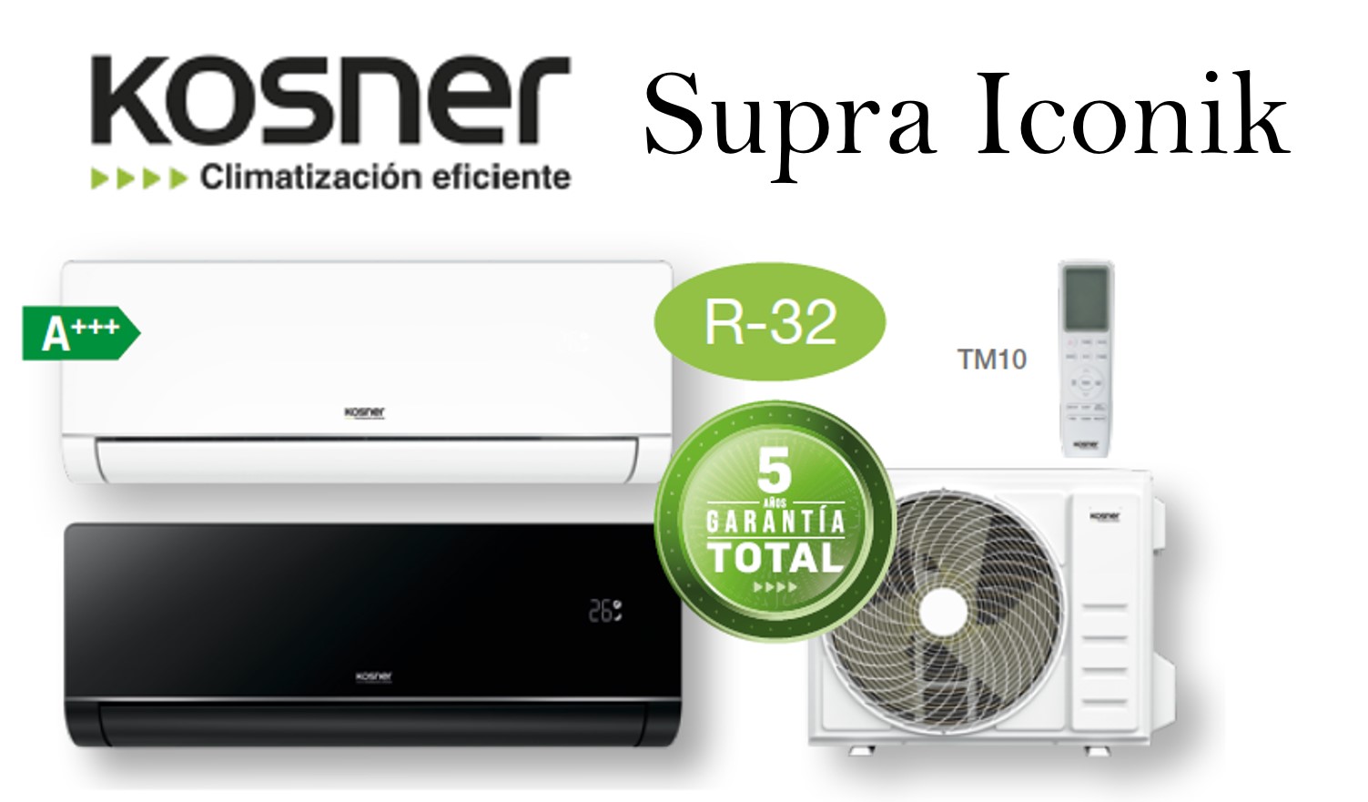 Aire acondicionado y calefacción marca Daikin, gama alta.